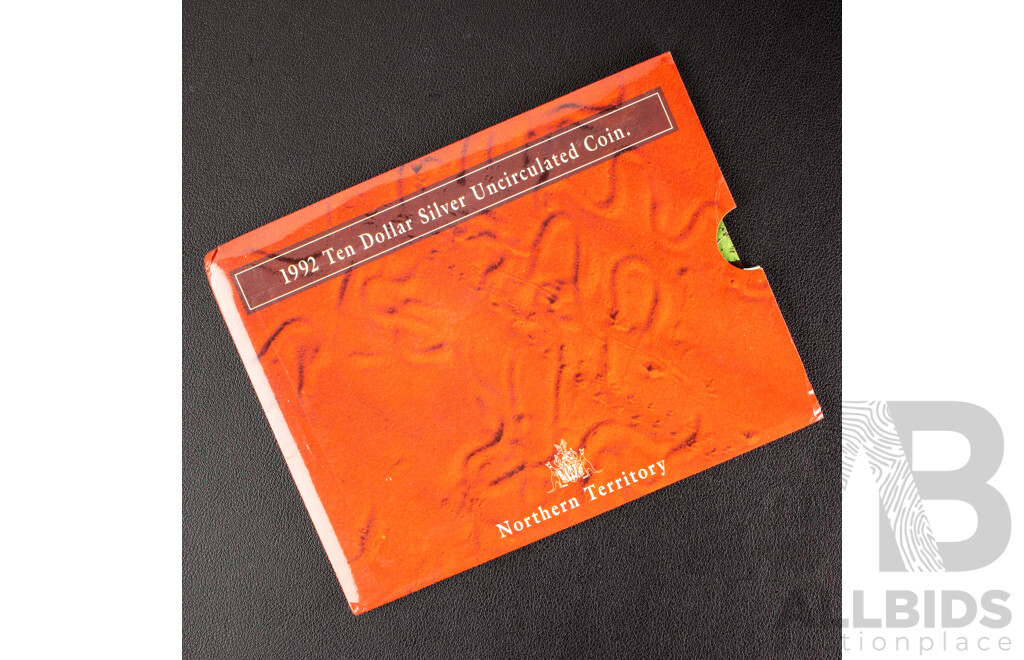 Australian RAM 1992 Silver Ten Dollar Coin, Northern Territory