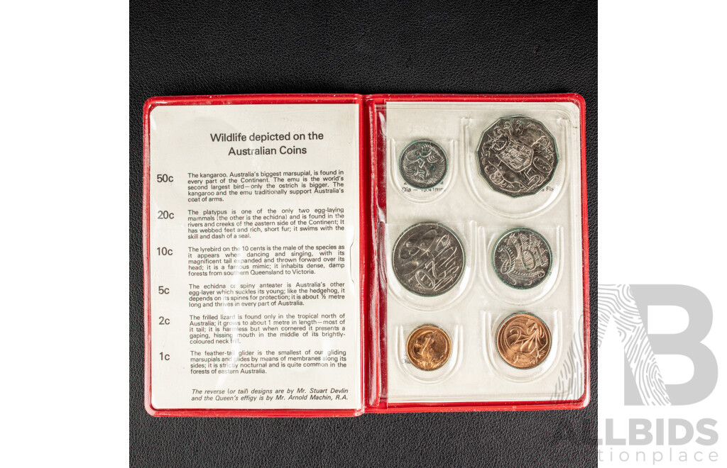 Australian RAM 1976 and 1980 UNC Six Coin Sets coin sets