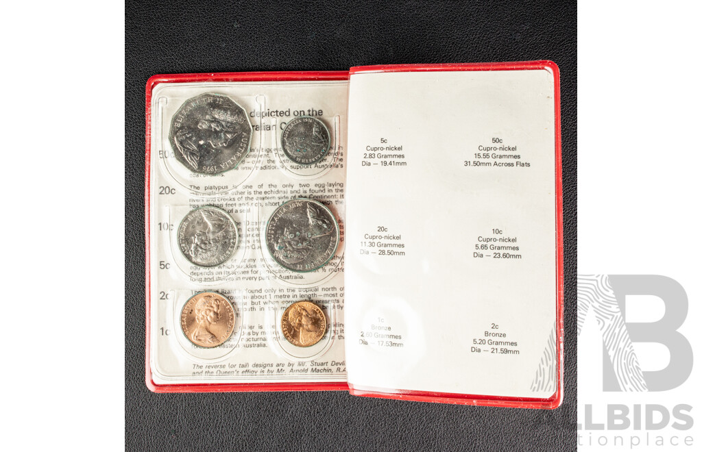 Australian RAM 1976 and 1980 UNC Six Coin Sets coin sets