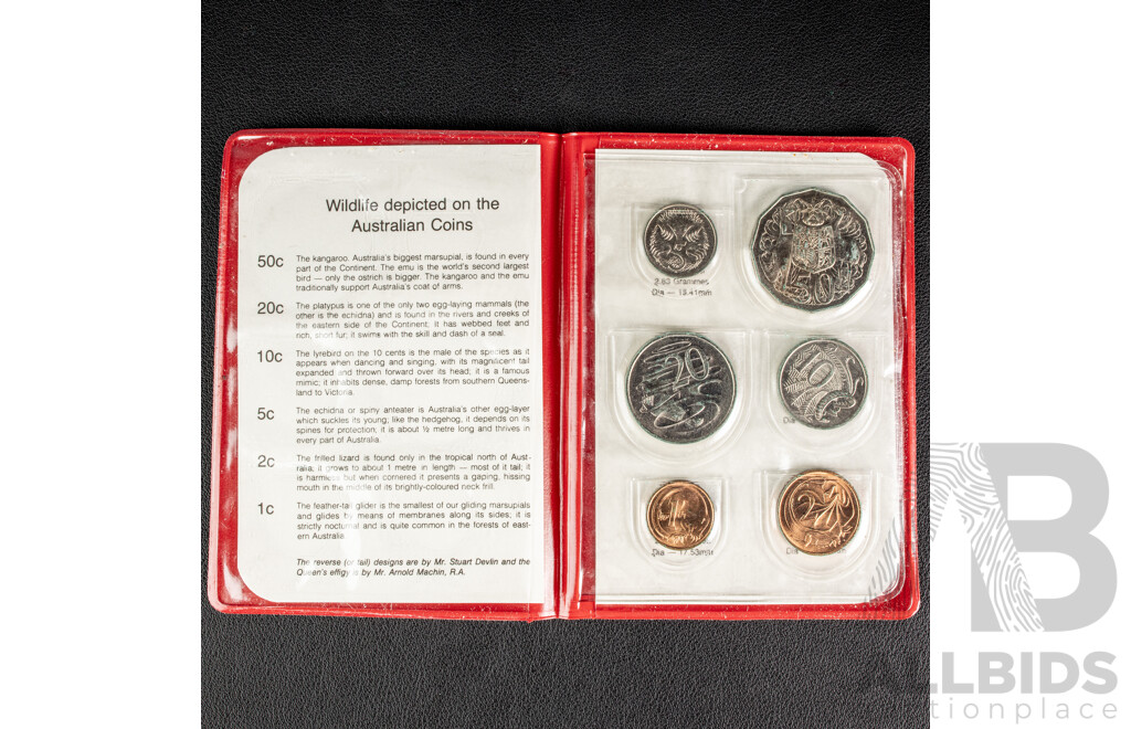 Australian RAM 1976 and 1980 UNC Six Coin Sets coin sets