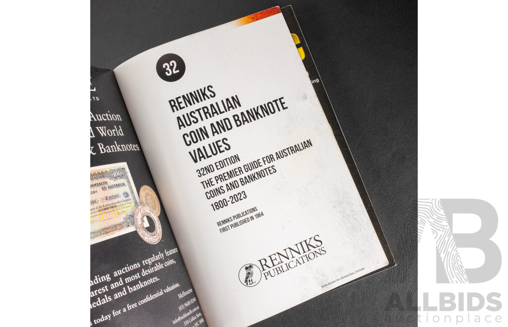 Australian 2023 Renniks Coins and Banknotes 32nd Edition Guide