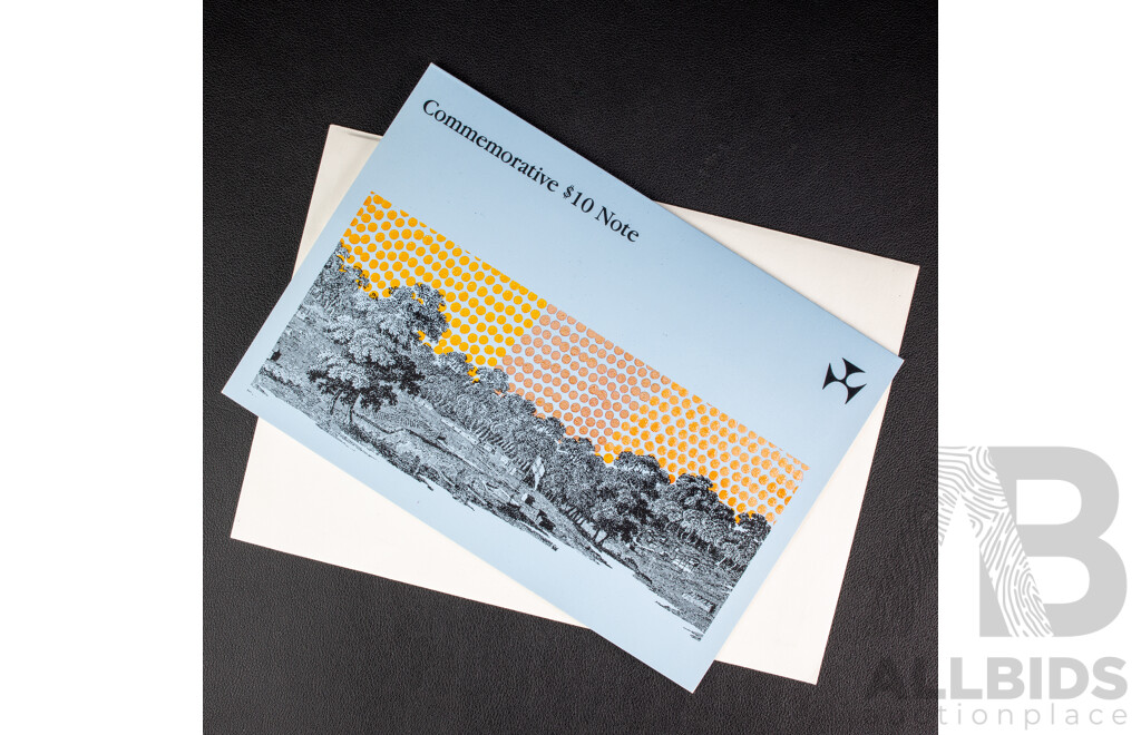 Australian 1988 Commemorative Ten Dollar Note, AA10008659.