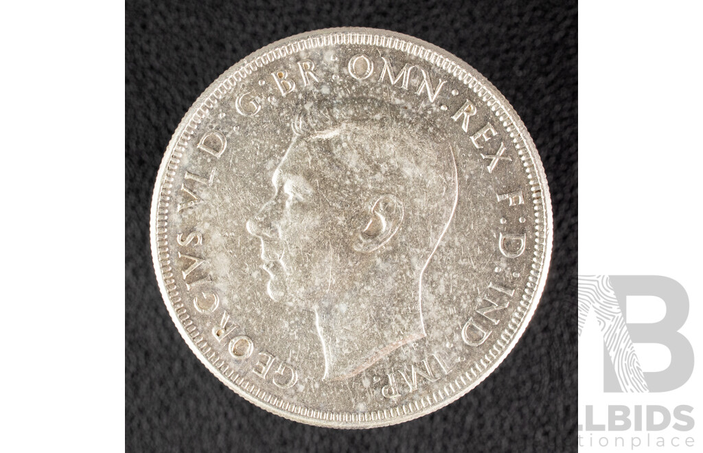 Australian 1938 KGVI Silver Crown, VF