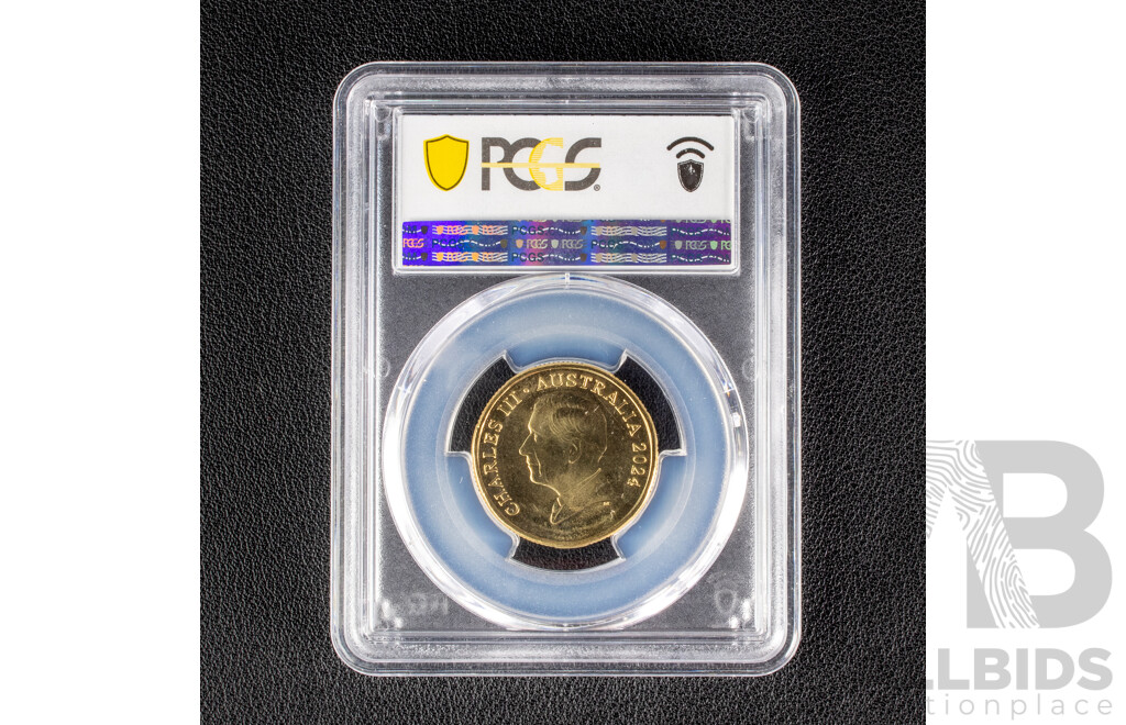 Australian 2024 Australian One Dollar Coin. Bluey Bingo Dollar Bucks. PCGS MS 64 Choice Uncirculated.