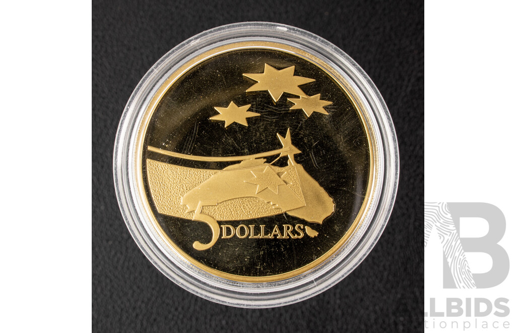 Australian 1992 Five Dollar Proof Coin, Year of Space