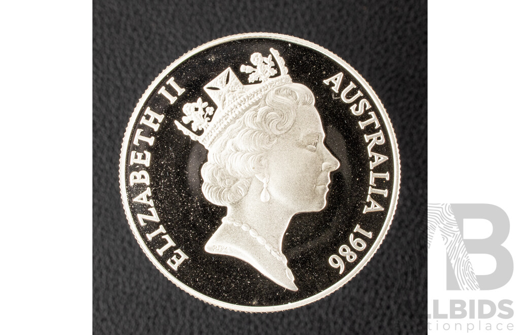 Australian RAM 1986 Silver Proof Ten Dollar Coin. South Australia 150 years