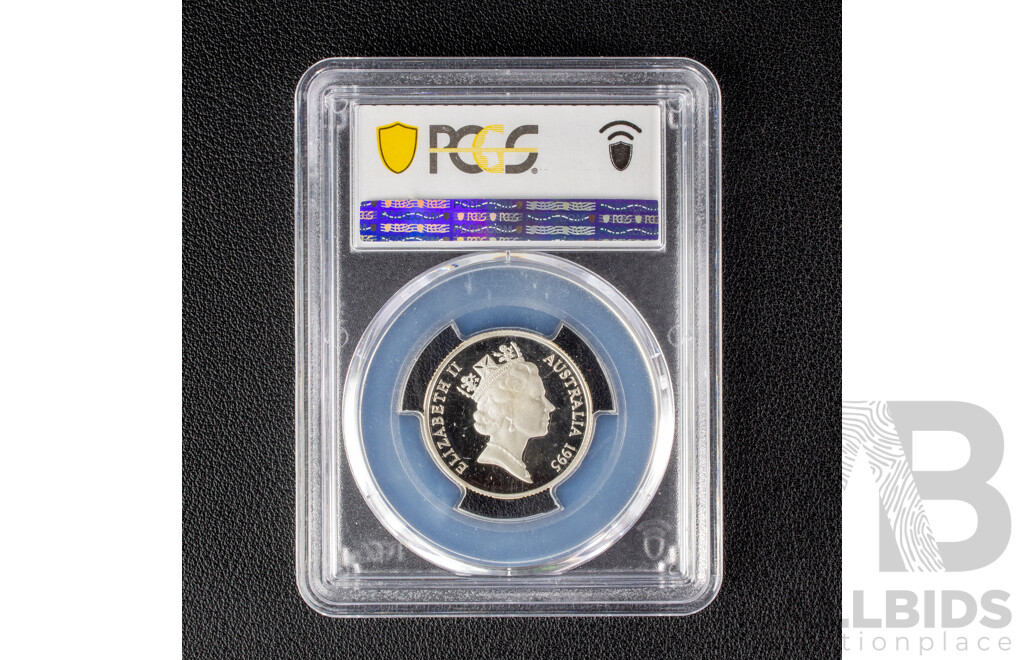 Australian 1995 One Dollar Proof Coin, Waltzing Matilda, PCGS