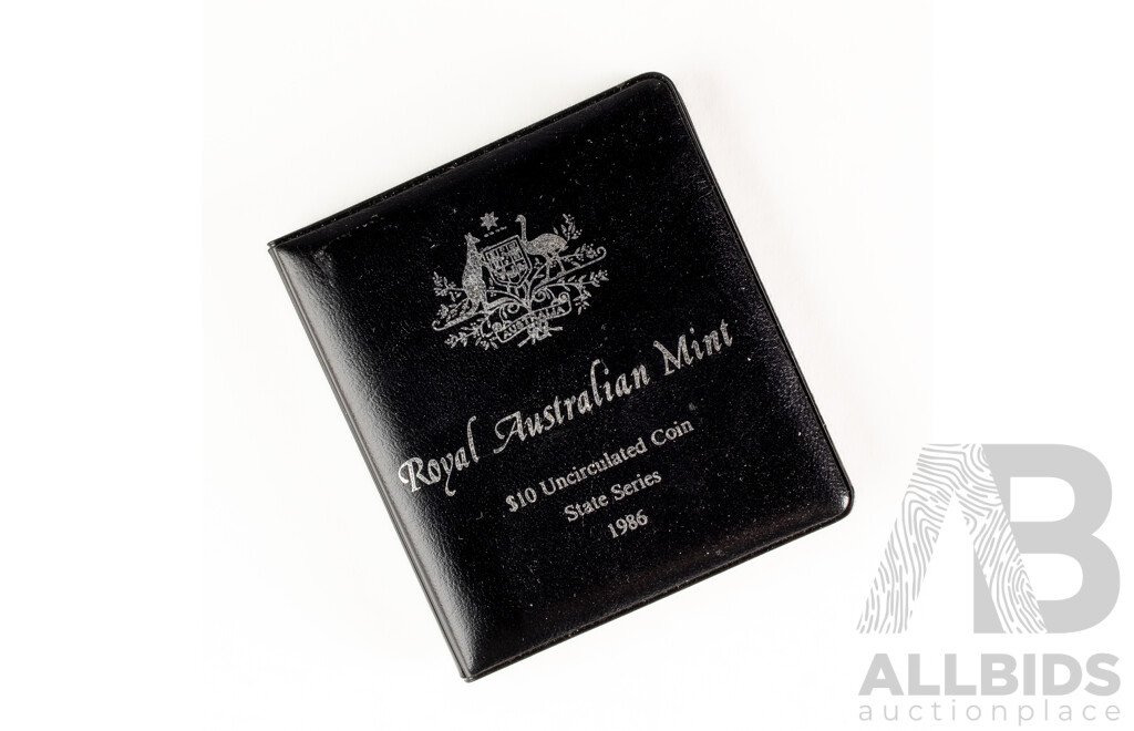 Australian RAM Silver 1986 Silver Ten Dollar Coin State series .925