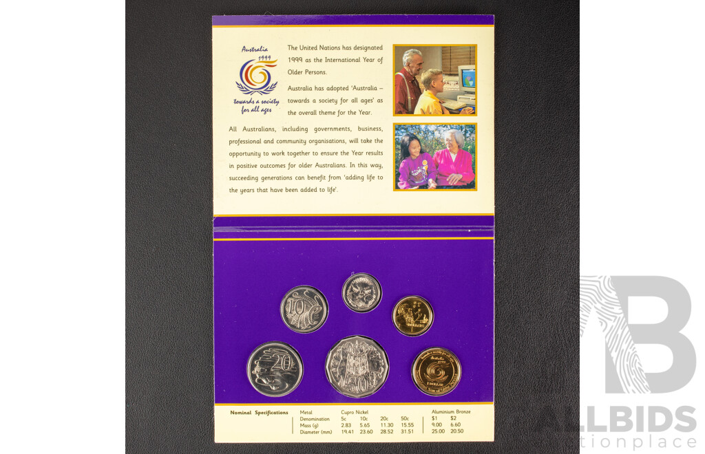 Australian RAM 1991 Six Coin Set with 1999 Eight Coin Set