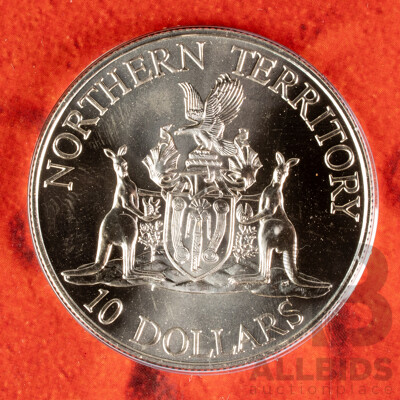 Australian RAM 1992 RAM Ten Dollar Coin, State Series, Northern Territory Silver 