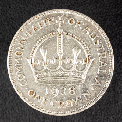 Australian 1938 KGVI Silver Crown, VF