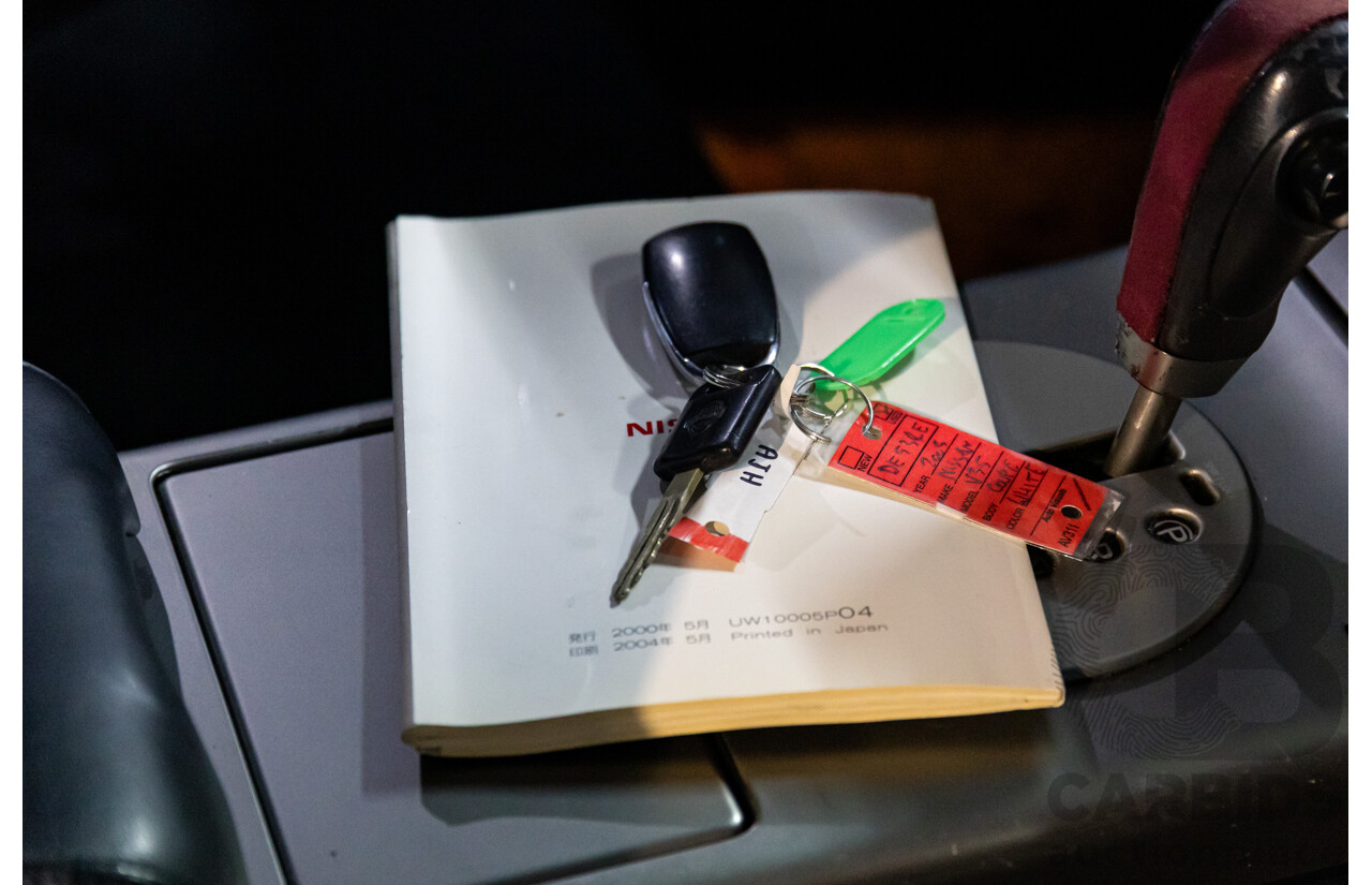 01/2003 Nissan Skyline 350GT V35 2d Coupe Ivory Pearl V6 3.5L - Import 6/16