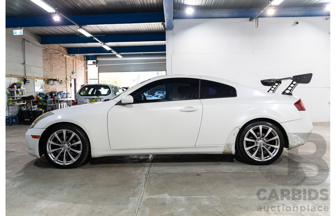 01/2003 Nissan Skyline 350GT V35 2d Coupe Ivory Pearl V6 3.5L - Import 6/16