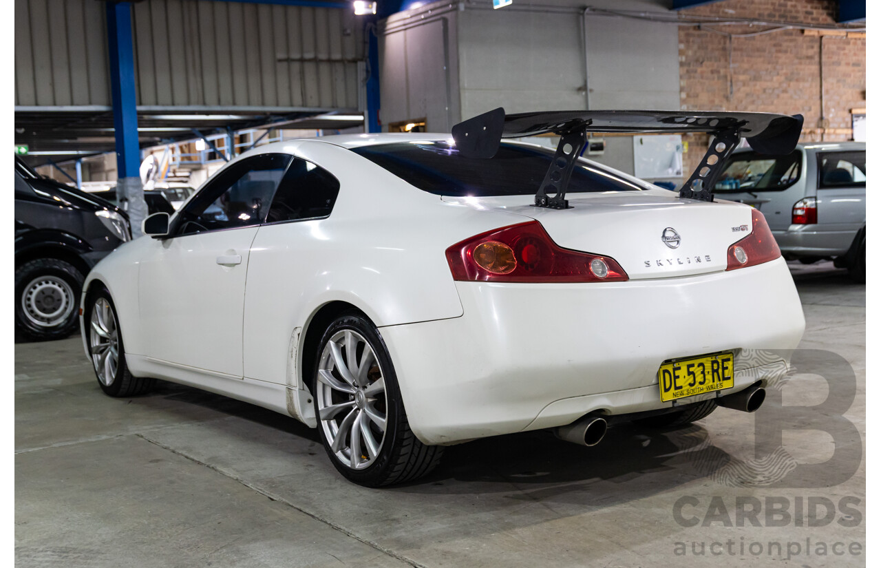 01/2003 Nissan Skyline 350GT V35 2d Coupe Ivory Pearl V6 3.5L - Import 6/16