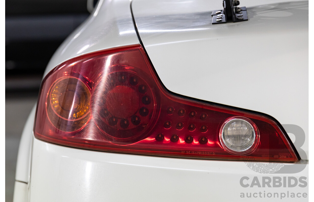 01/2003 Nissan Skyline 350GT V35 2d Coupe Ivory Pearl V6 3.5L - Import 6/16