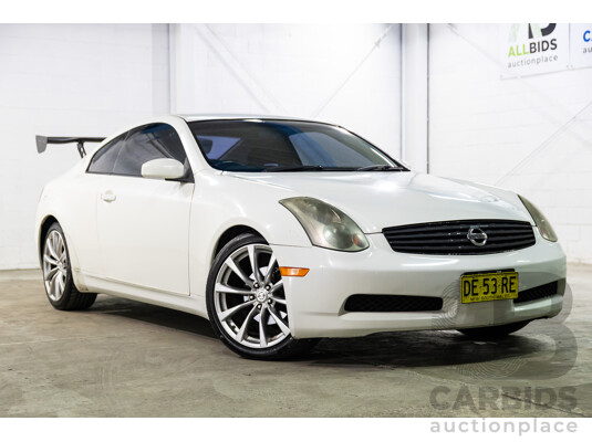 01/2003 Nissan Skyline 350GT V35 2d Coupe Ivory Pearl V6 3.5L - Import 6/16