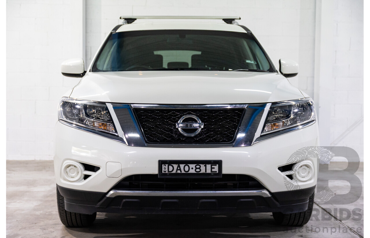 10/2015 Nissan Pathfinder ST (4x2) R52 4d Wagon Ivory White Pearl V6 3.5L - 7 Seater