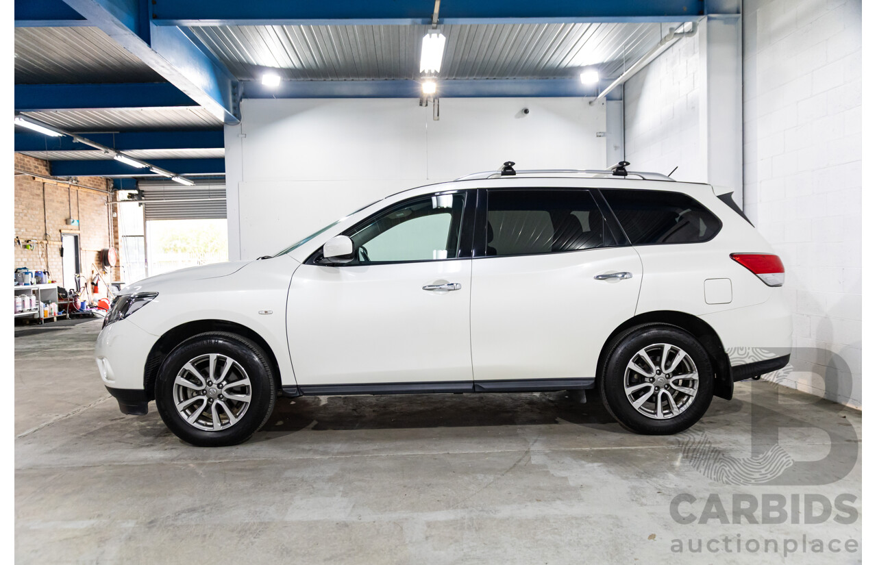 10/2015 Nissan Pathfinder ST (4x2) R52 4d Wagon Ivory White Pearl V6 3.5L - 7 Seater