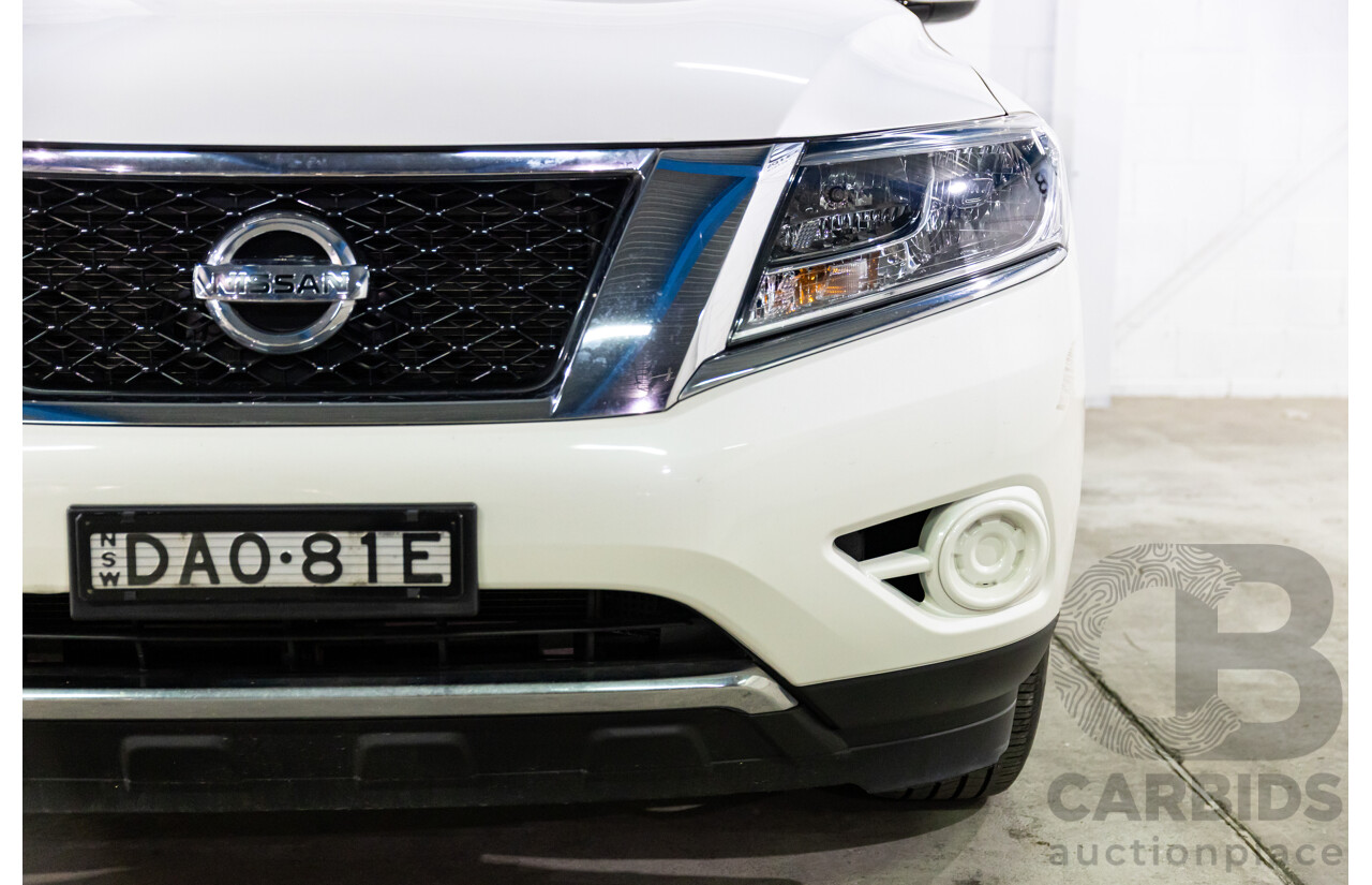 10/2015 Nissan Pathfinder ST (4x2) R52 4d Wagon Ivory White Pearl V6 3.5L - 7 Seater