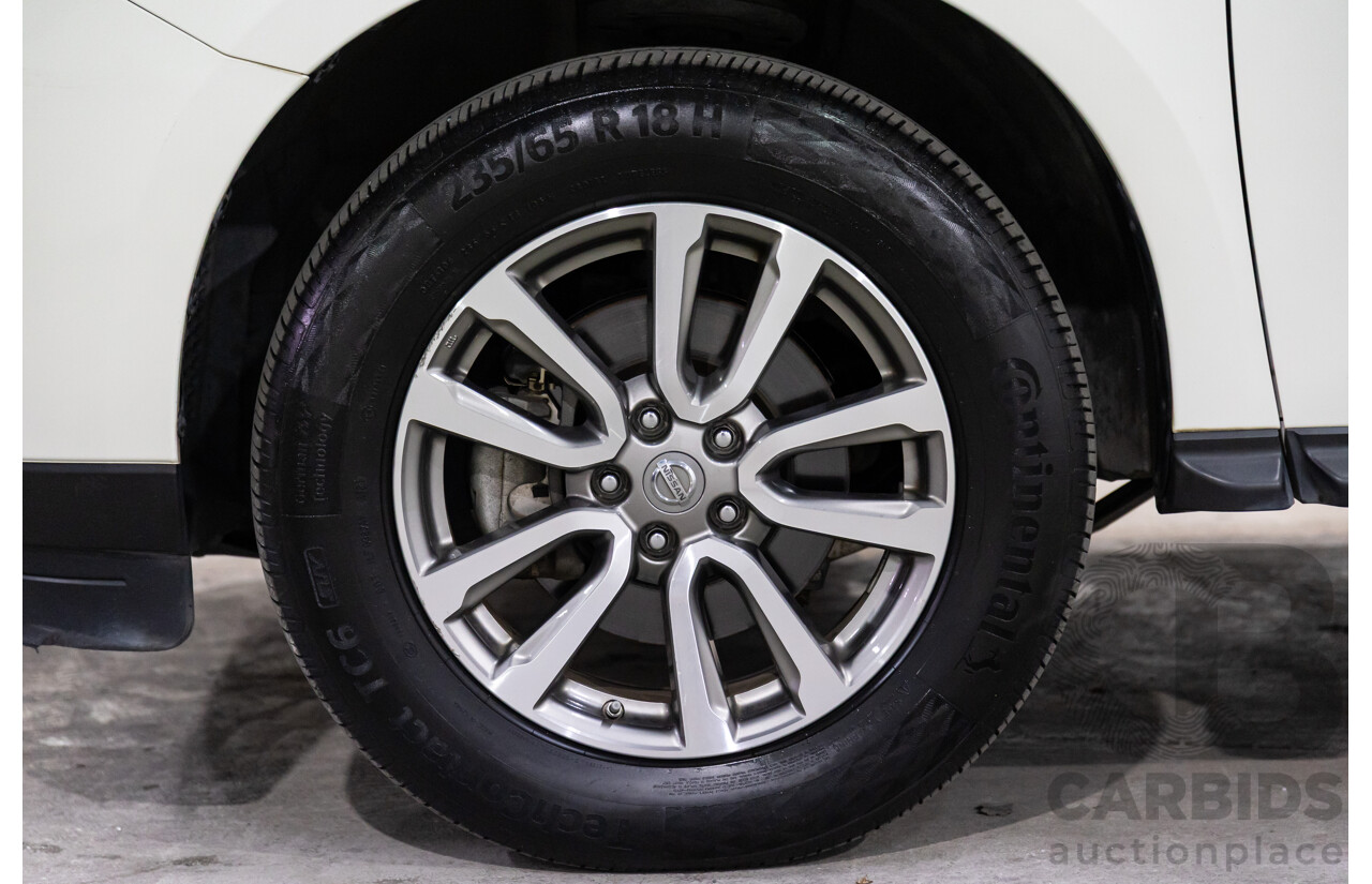 10/2015 Nissan Pathfinder ST (4x2) R52 4d Wagon Ivory White Pearl V6 3.5L - 7 Seater