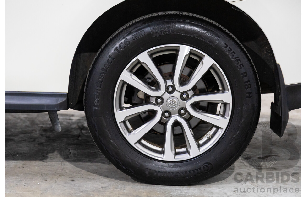 10/2015 Nissan Pathfinder ST (4x2) R52 4d Wagon Ivory White Pearl V6 3.5L - 7 Seater