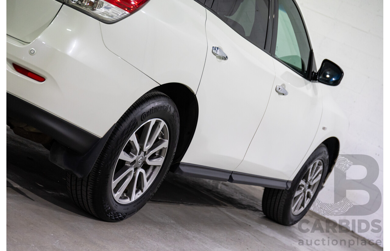 10/2015 Nissan Pathfinder ST (4x2) R52 4d Wagon Ivory White Pearl V6 3.5L - 7 Seater