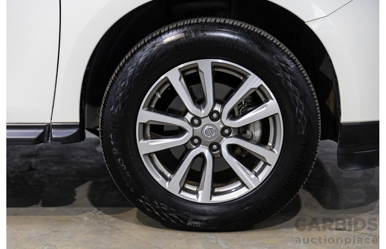 10/2015 Nissan Pathfinder ST (4x2) R52 4d Wagon Ivory White Pearl V6 3.5L - 7 Seater