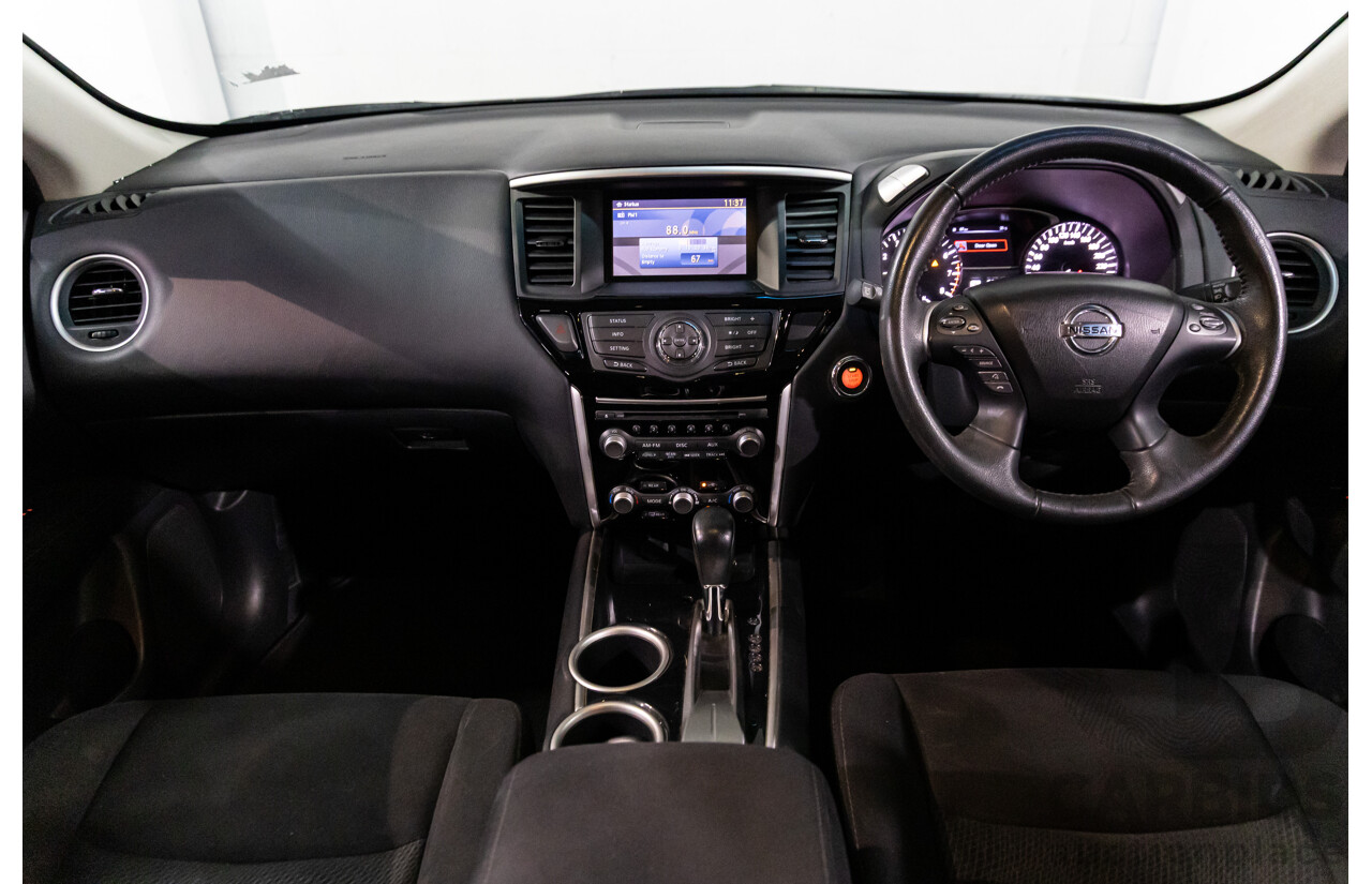 10/2015 Nissan Pathfinder ST (4x2) R52 4d Wagon Ivory White Pearl V6 3.5L - 7 Seater