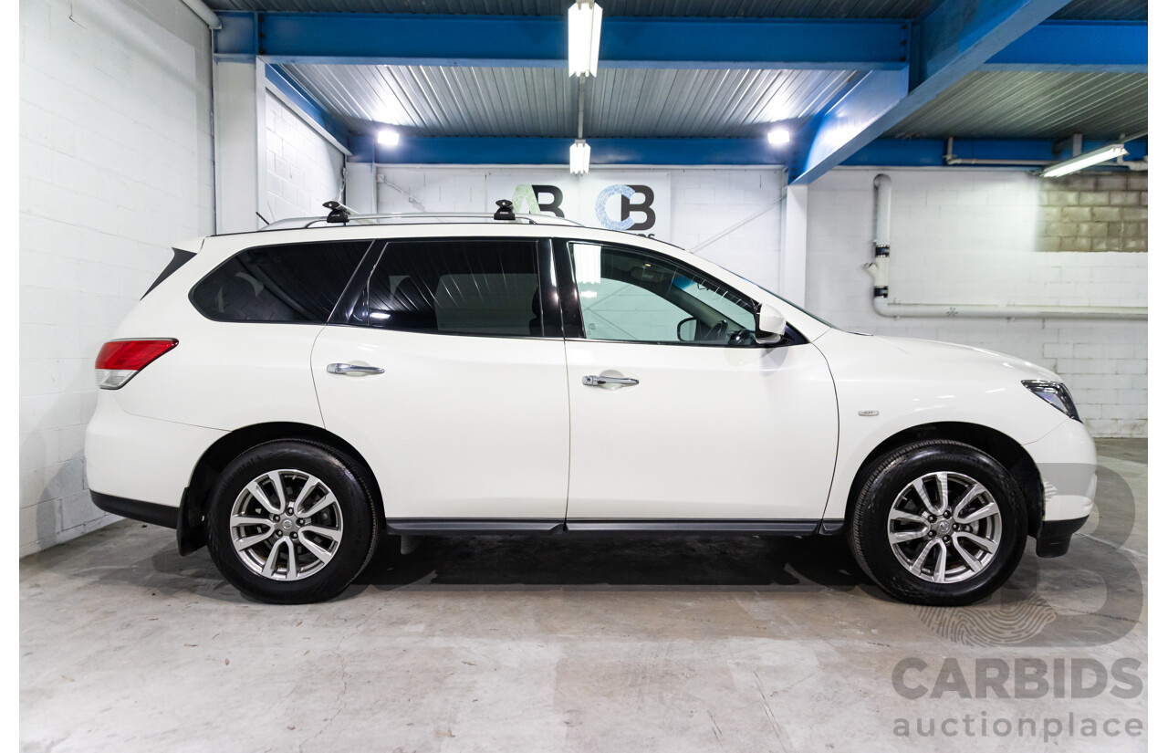 10/2015 Nissan Pathfinder ST (4x2) R52 4d Wagon Ivory White Pearl V6 3.5L - 7 Seater