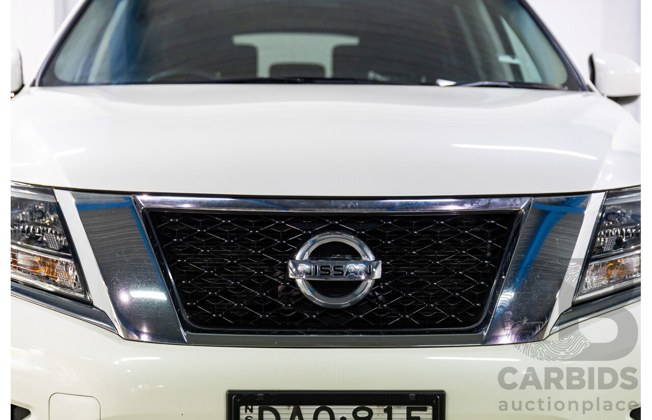 10/2015 Nissan Pathfinder ST (4x2) R52 4d Wagon Ivory White Pearl V6 3.5L - 7 Seater