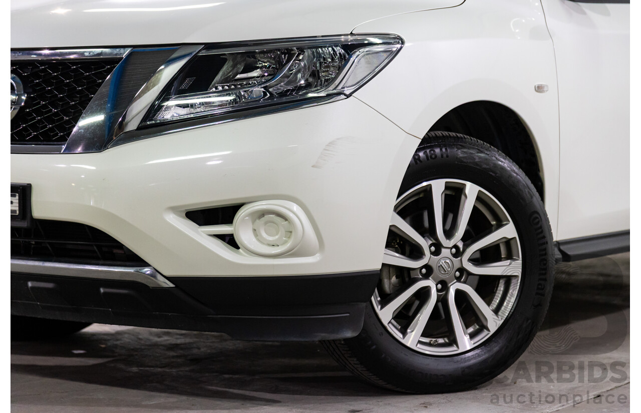 10/2015 Nissan Pathfinder ST (4x2) R52 4d Wagon Ivory White Pearl V6 3.5L - 7 Seater
