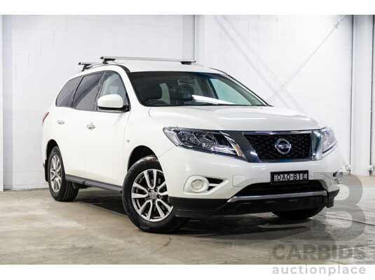 10/2015 Nissan Pathfinder ST (4x2) R52 4d Wagon Ivory White Pearl V6 3.5L - 7 Seater
