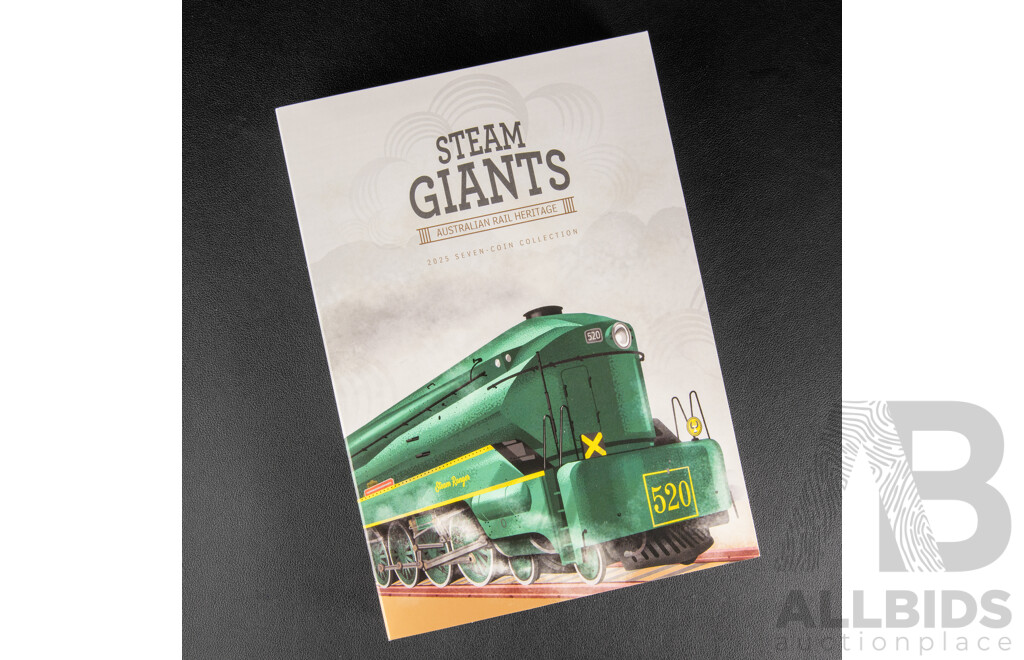 Australian RAM 2025 Seven Coin Collection, Steam Giants - Australian Rail Heritage