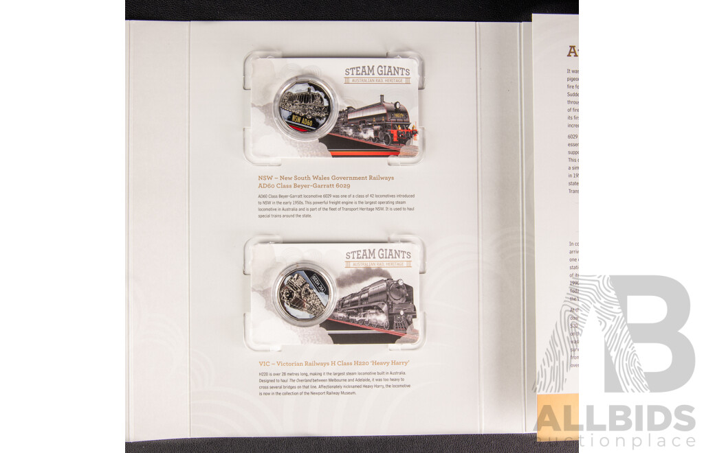 Australian RAM 2025 Seven Coin Collection, Steam Giants - Australian Rail Heritage