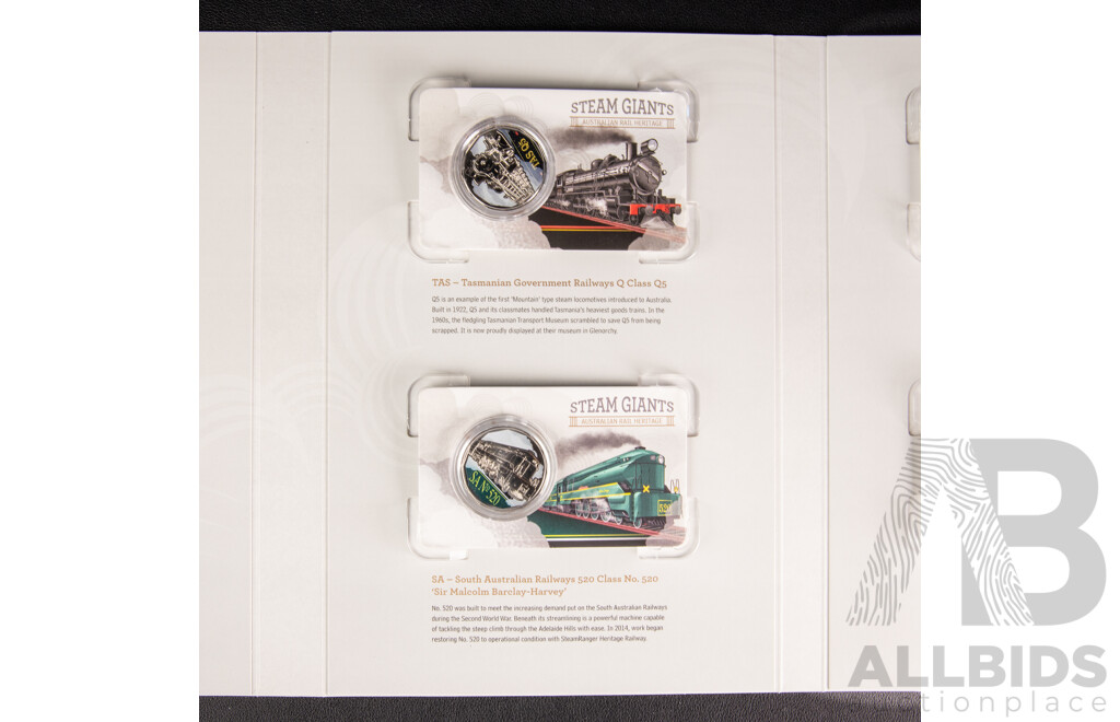 Australian RAM 2025 Seven Coin Collection, Steam Giants - Australian Rail Heritage