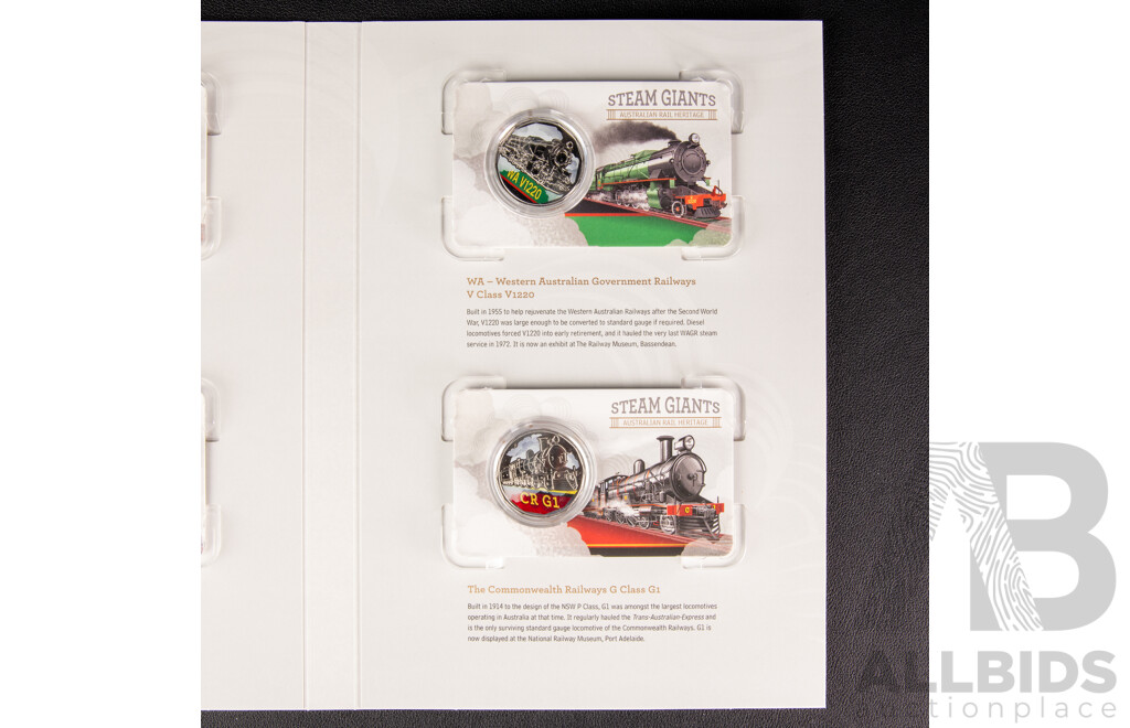 Australian RAM 2025 Seven Coin Collection, Steam Giants - Australian Rail Heritage