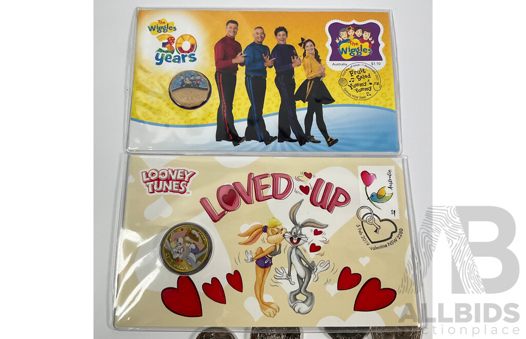 Australian Collectable Coins Including Fifty Cents, 2001 South Australia, NSW, Federation, 2000 Royal Visit, 2000 Milleniumn, 2010 Australia Day, Twenty Cents 2011 Volunteers, 2001 Federations, 1995 UN, 2010 Taxation Office..........