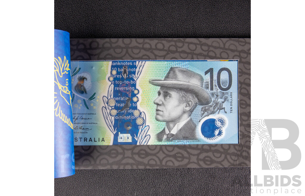 Three Australian RBA 2017 Next Generation Ten Dollar Notes, Lowe/Fraser Consecutive BF170629781 - BF170629783