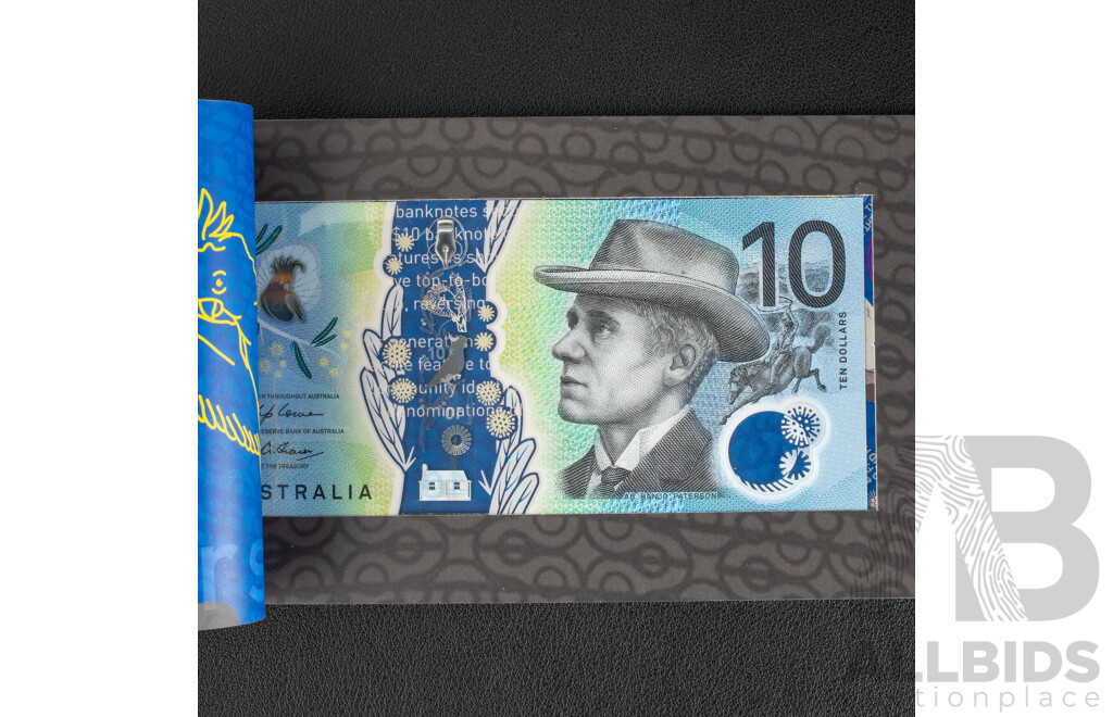 Two Australian RBA 2017 Next Generation Ten Dollar Notes, Lowe/Fraser, BF170629999 and BF17063001