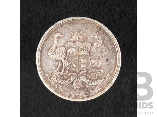 Great Britain 1886 Indian & Colonial Exhibition Silver Token .925