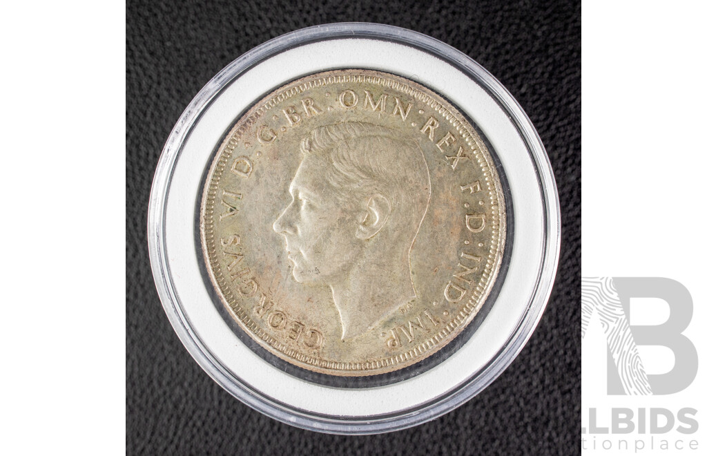 Australian 1937 KGVI Silver Crown .925