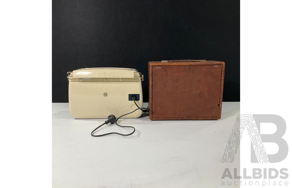 Breville 1947 Five Valve Portable Radio, Model 657B with Bush Retro Style Digital Radio
