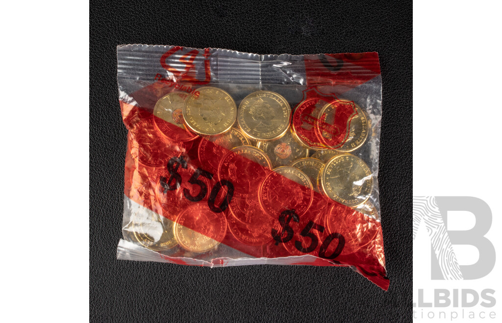 Twenty Five Australian 2020 UNC Commemorative Two Dollar Coins, Australian Firefighters