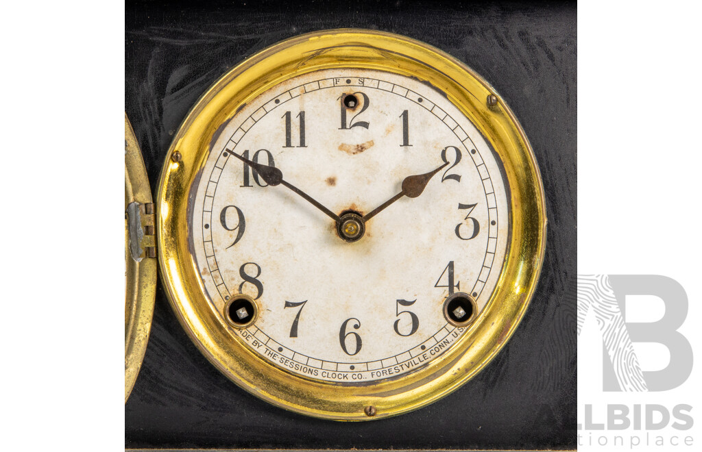 Antique Sessions Co Eight Day Mantel Clock