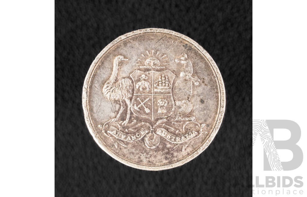 Great Britain 1886 Indian & Colonial Exhibition Silver Token .925