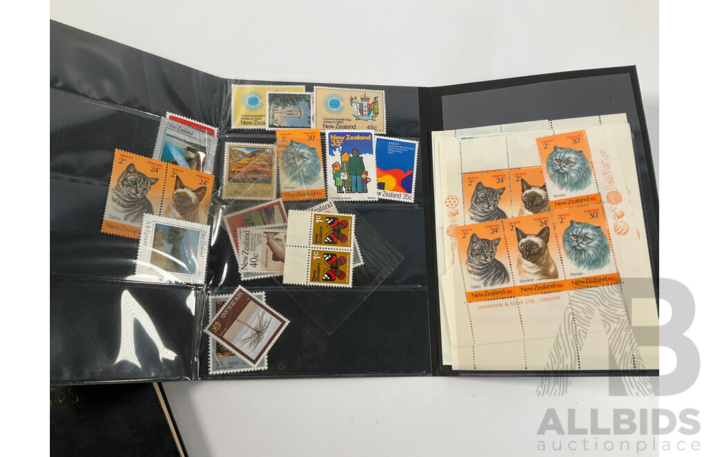 Collection of International Vintage Mint and Vintage Stamps Including Australia, USSR, Yugoslavia, Gibraltar, Indonesia, Burma, United Kingdom, Nauru, Canada, Silk Stamp Scarf, Stanley Gibbons Packs, Reproduction Imperial Korea Stamp Book