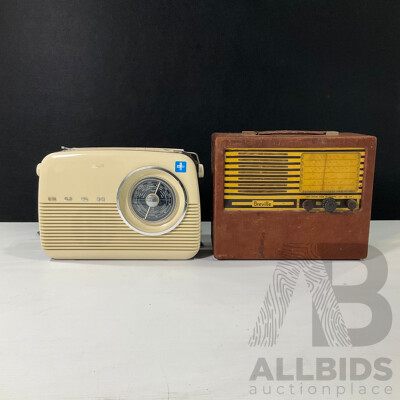 Breville 1947 Five Valve Portable Radio, Model 657B with Bush Retro Style Digital Radio