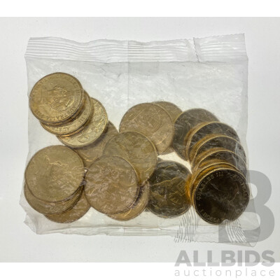 Twenty Australian 2025 UNC One Dollar Coins, Aussie Big Things Series Two