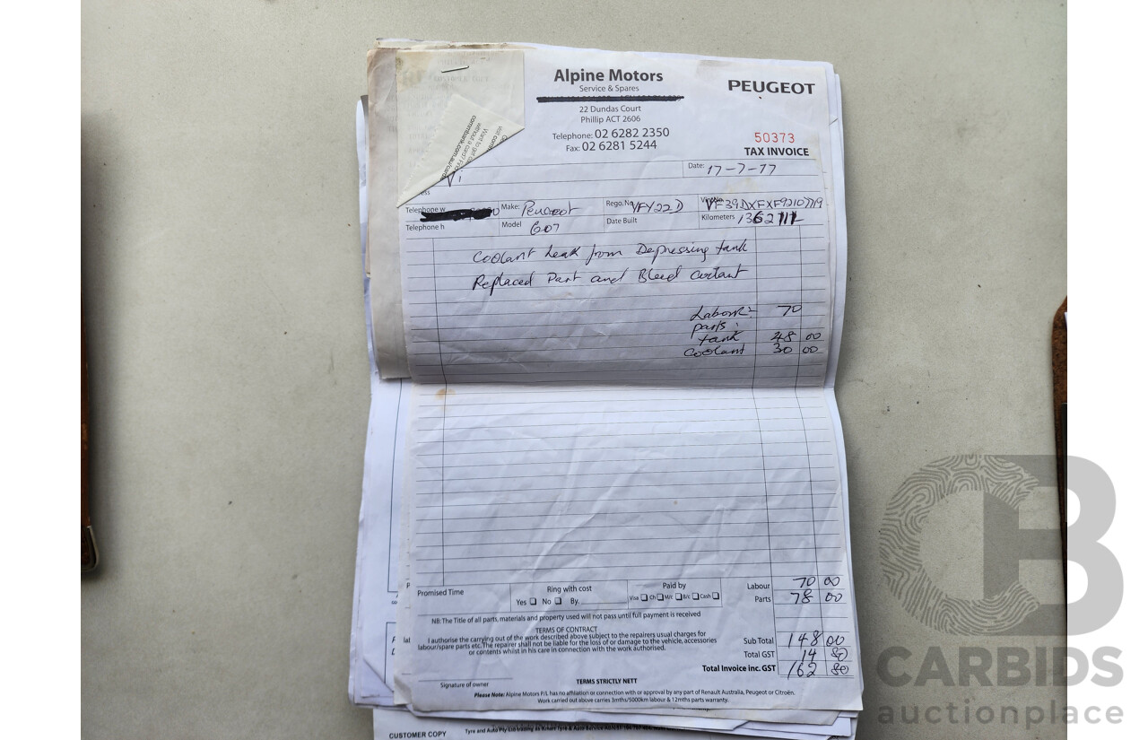 1/2005 Peugeot 607 4d Sedan Black 2.9L