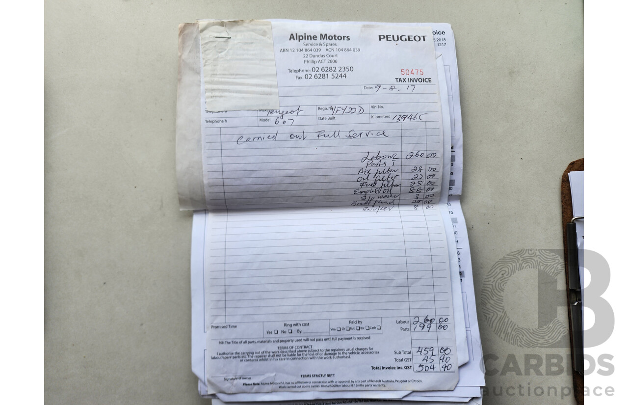 1/2005 Peugeot 607 4d Sedan Black 2.9L